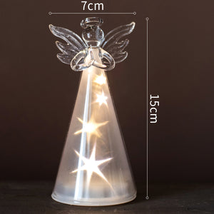Angel Glass Light Night Light Christmas Ornament Gift