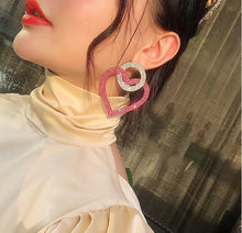 Load image into Gallery viewer, Fashion peach Heart Accessories Earrings
