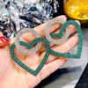 Load image into Gallery viewer, Fashion peach Heart Accessories Earrings
