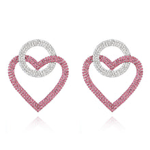 Load image into Gallery viewer, Fashion peach Heart Accessories Earrings
