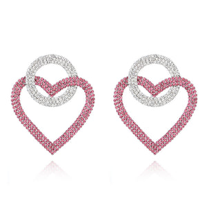 Fashion peach Heart Accessories Earrings