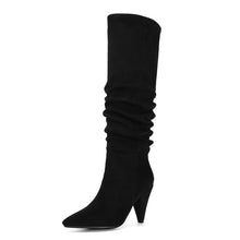 Load image into Gallery viewer, Fashion Women&#39;s Pointed Toe Tapered Heel High-Heeled Boots
