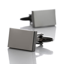 Load image into Gallery viewer, Plain Metal Rectangular Cufflinks High Quality Cufflinks
