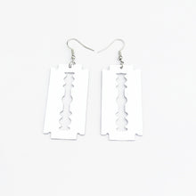 Load image into Gallery viewer, South Korea Dongdaemun Earrings Female Acrylic Mirror Creative Summer Fashion Magazine Personality Blade Ear Clip Earrings
