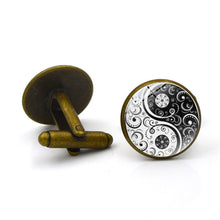 Load image into Gallery viewer, Vintage Silver Metal Alloy Cufflinks
