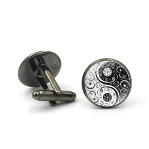 Vintage Silver Metal Alloy Cufflinks