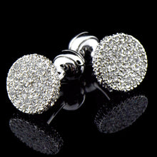 Load image into Gallery viewer, Men s Cufflinks Crystal Full Rhinestone Cufflinks
