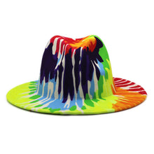 Load image into Gallery viewer, Felt Hat Spring And Autumn Pattern Top Hat
