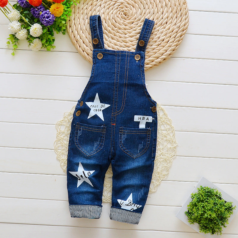 2021 Children's Pants, Baby Children's Overalls, Jeans, Children's Clothing, Children's Pants, Boys And Girls' Cotton Trousers Cover
