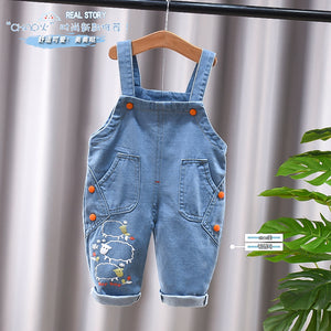 2021 Children's Pants, Baby Children's Overalls, Jeans, Children's Clothing, Children's Pants, Boys And Girls' Cotton Trousers Cover