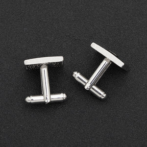 European And American Accessories High-Quality French Cuff Cufflinks Men's Cufflinks Enamel Series Black Square Cufflinks