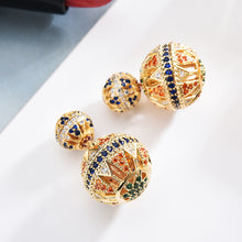 Load image into Gallery viewer, S925 Silver Needle Stud Earrings Hollow Ball Earrings
