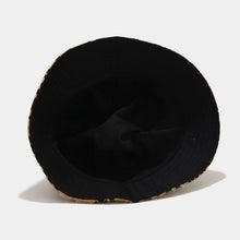 Load image into Gallery viewer, Leopard Double-sided Fisherman Hat Female Woolen Bowl Hat Autumn And Winter Outdoor Sun Hat
