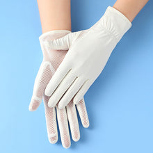 Load image into Gallery viewer, Ice Silk Gloves Sunscreen Women Uv Protection Outdoor Thin Style

