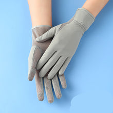 Load image into Gallery viewer, Ice Silk Gloves Sunscreen Women Uv Protection Outdoor Thin Style
