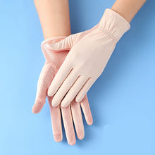 Load image into Gallery viewer, Ice Silk Gloves Sunscreen Women Uv Protection Outdoor Thin Style
