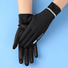 Load image into Gallery viewer, Ice Silk Gloves Sunscreen Women Uv Protection Outdoor Thin Style
