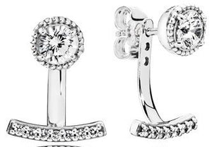 Tree Of Life Shining Snow Stud Earrings