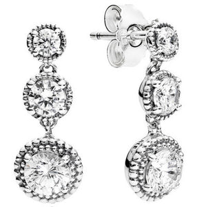 Tree Of Life Shining Snow Stud Earrings