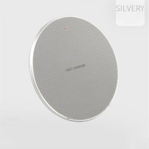 Round Mobile Phone Wireless Charger Ultra-thin 10w Aluminum Alloy