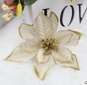 Christmas Decoration 13cm Christmas Simulation Flower 2020 Christmas Tree Decoration