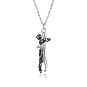 Villain Hug Necklace Personality Couple Pendant Necklace Jewelry