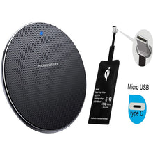 Load image into Gallery viewer, New Gift Custom Round Mobile Phone Wireless Charger Ultra-Thin 10W Aluminum Alloy
