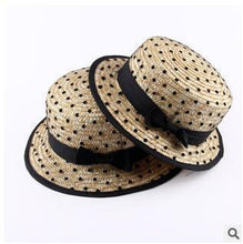 Load image into Gallery viewer, Summer Hat Female Chili Ladies Fashion Sunshade Straw Hat Lace Mesh Flat-Brimmed Hat
