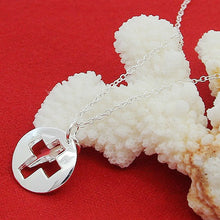 Load image into Gallery viewer, Silver Plated Couple Cross O-Shaped Necklace Necklace
