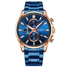 Load image into Gallery viewer, Men&#39;S Watch Waterproof Quartz Watch Six-Hand Watch Calendar Watch Steel Band Men&#39;S Watch
