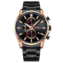 Load image into Gallery viewer, Men&#39;S Watch Waterproof Quartz Watch Six-Hand Watch Calendar Watch Steel Band Men&#39;S Watch
