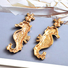 Load image into Gallery viewer, Seahorse Cartoon Earrings Diamond Earrings
