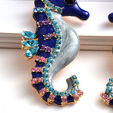 Load image into Gallery viewer, Seahorse Cartoon Earrings Diamond Earrings
