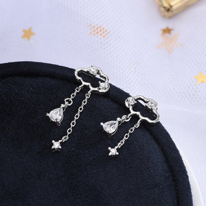 Cloud Earrings Fashion Popular Asymmetric White Earrings