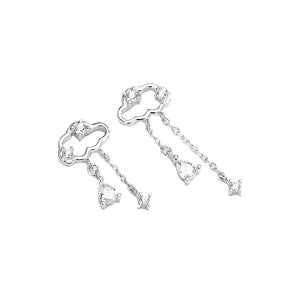 Cloud Earrings Fashion Popular Asymmetric White Earrings