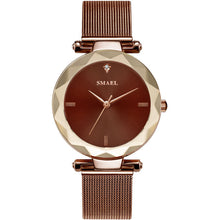 Load image into Gallery viewer, Elegant Temperament Simple Quartz Ladies Metal Mesh Strap Watch
