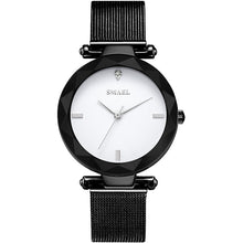 Load image into Gallery viewer, Elegant Temperament Simple Quartz Ladies Metal Mesh Strap Watch
