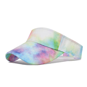 New tie-dye baseball cap men's and women's caps sun-shield hats couple Korean wild graffiti hat
