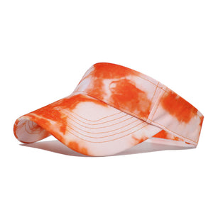 New tie-dye baseball cap men's and women's caps sun-shield hats couple Korean wild graffiti hat