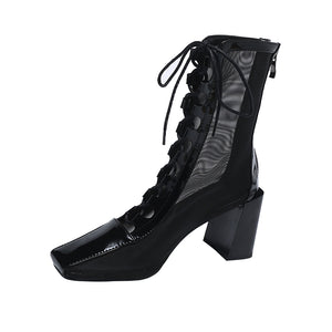 Long Boots Women'S Ins Trendy Breathable Thick Heel Casual But Knee Boots