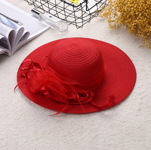 European And American Handmade Flower Net Yarn Hat