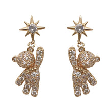 Load image into Gallery viewer, Five-pointed Star Cute Bear Earrings Earrings Women
