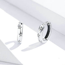 Load image into Gallery viewer, Simple And Small Sterling Silver Earrings Star Earrings
