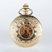 Load image into Gallery viewer, Vintage Carved Hollow Gift Souvenir Pocket Watch
