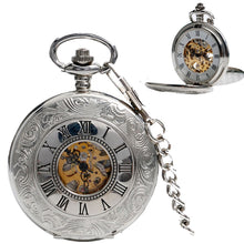 Load image into Gallery viewer, Vintage Carved Hollow Gift Souvenir Pocket Watch
