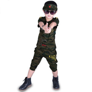 Boys Clothing Sets 2018 Fashion Summer Solid Cotton