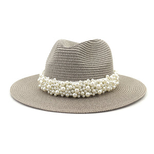 Outdoor Seaside Sunscreen Beach Hat Sun Hat British Style Jazz Straw Hat