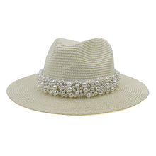 Load image into Gallery viewer, Outdoor Seaside Sunscreen Beach Hat Sun Hat British Style Jazz Straw Hat
