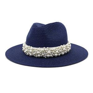 Outdoor Seaside Sunscreen Beach Hat Sun Hat British Style Jazz Straw Hat