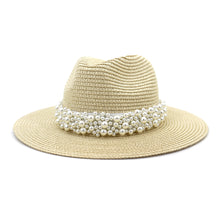 Load image into Gallery viewer, Outdoor Seaside Sunscreen Beach Hat Sun Hat British Style Jazz Straw Hat
